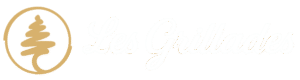 Les Grillades horizontal transparent logo with cursive lettering and cedar tree symbol representing authentic Lebanese restaurant in Ottawa.